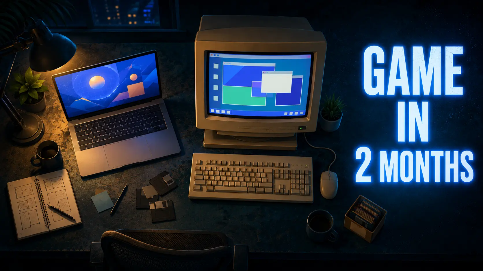 Game in 2 months — how WinCode 98 was built solo with Claude Code