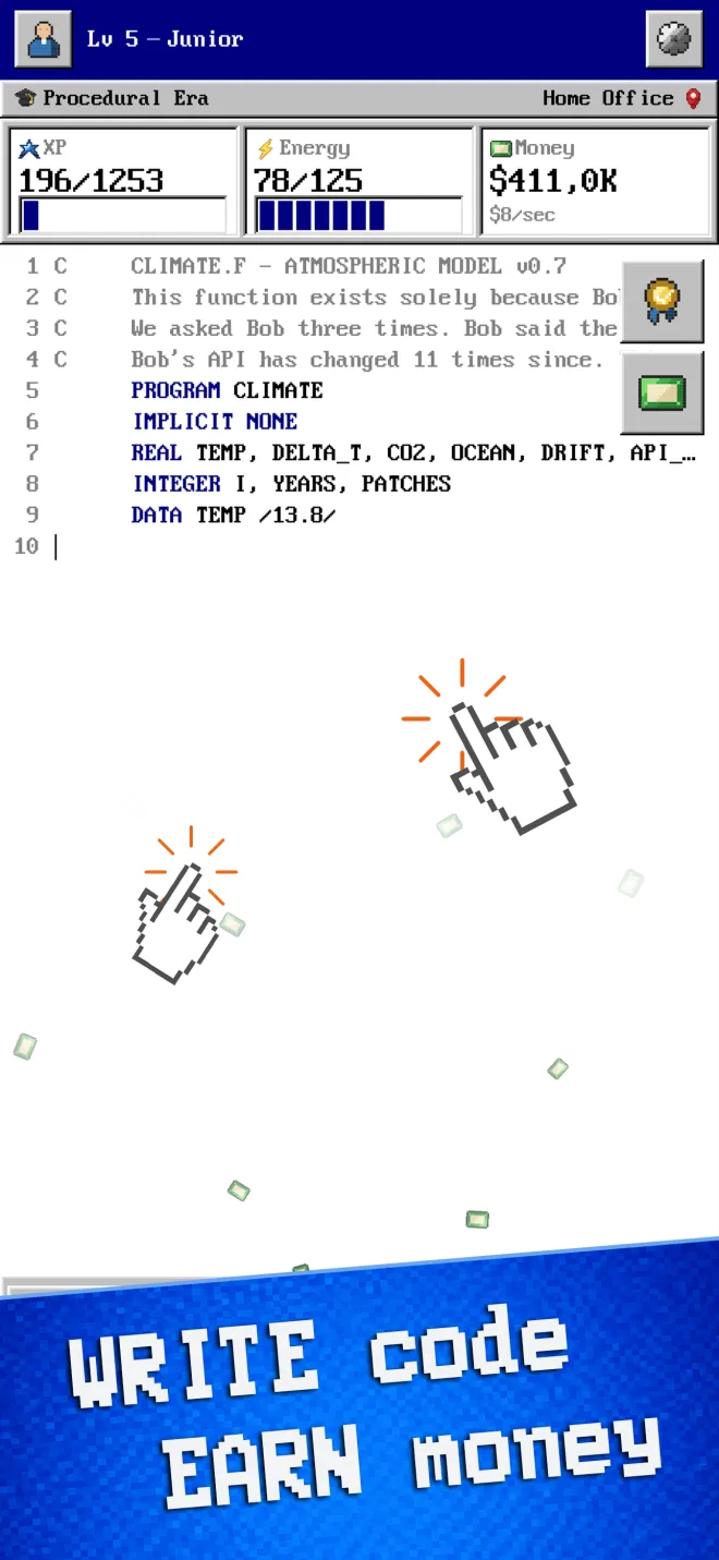 WinCode 98 main gameplay screen